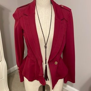 WHBM blazer deep red